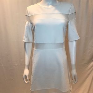 TOP SHOP MIDI WHITE DRESS